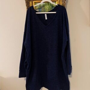 Zenana Outfitters Deep Blue Tunic